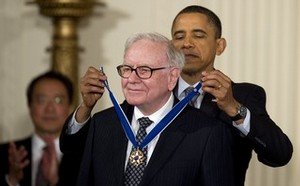 Buffet gets medal